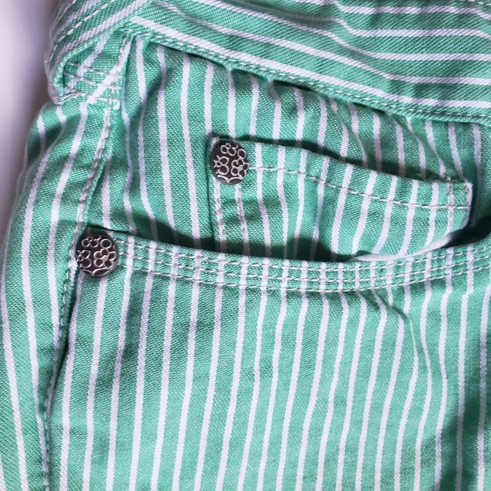 ANTHRO - BICA CHEIA - G&W Pinstripe Bermuda Shorts - Picture 3 of 12
